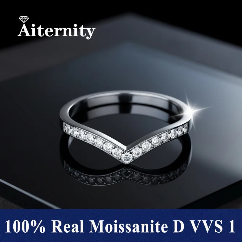 Platinum-Plated Moissanite Eternity Band - ATSProducts