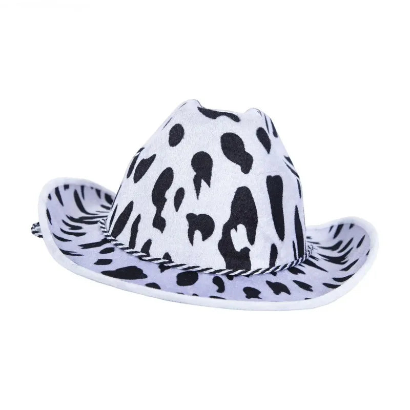 MoonBiffy Cow Pattern Cowboy Hats - ATSProducts