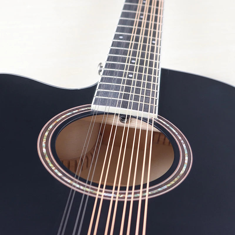 V-glorify Left Hand 12 String Electric Acoustic Guitar - ATSProducts