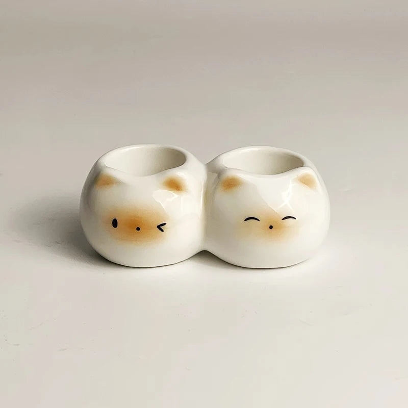 Cat Ceramic Toothbrush Holder - ATSProducts