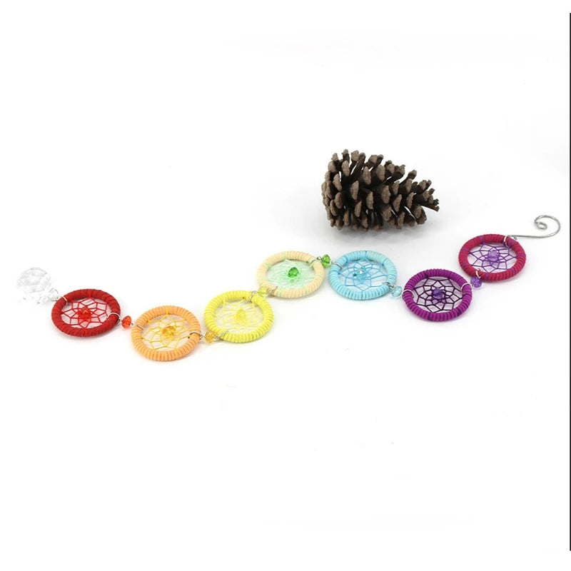 Handmade Chakra Dream Prisms Suncatcher with 40mm Chandelier Ball - ATSProducts