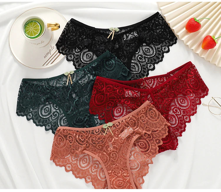 Women's Lace Panties Low-Rise - ATSProducts