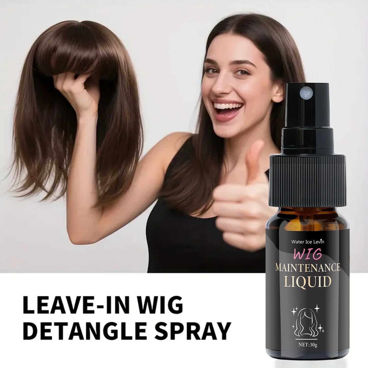 Water Ice Levin Leave-In Wig Detangle Spray - ATSProducts