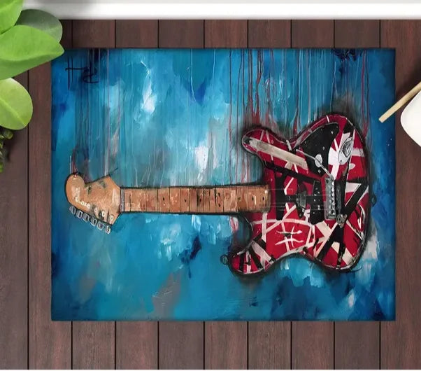 Guitar Themed Rug - ATSProducts