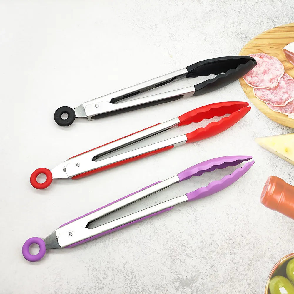 9 inch Silicone Kitchen Food Tong - ATSProducts