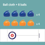 Tabletop Curling Game with 8 Rollers & Shuffleboard Pucks! - ATSProducts