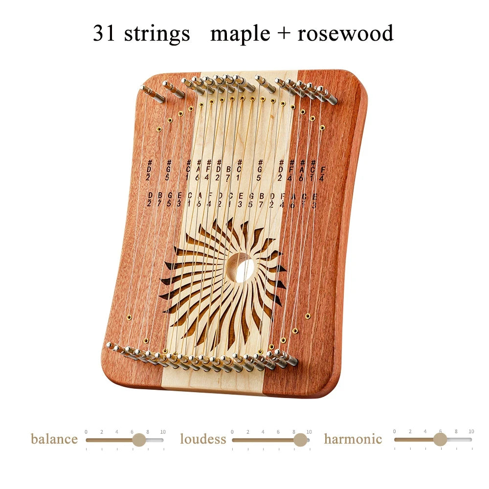 Hluru Lyre 17 Or 31 Strings - ATSProducts
