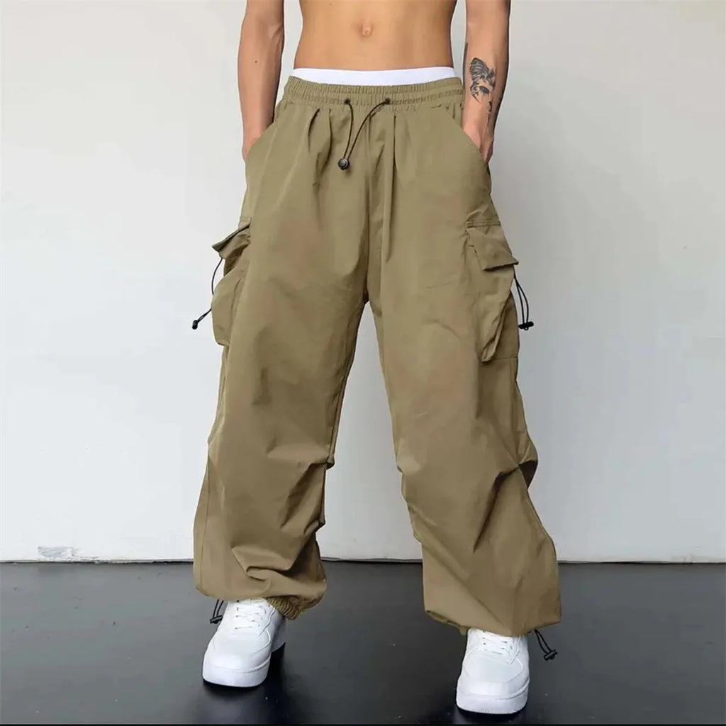 Vumeleal Harem Elastic Waist Cargo Pants - ATSProducts