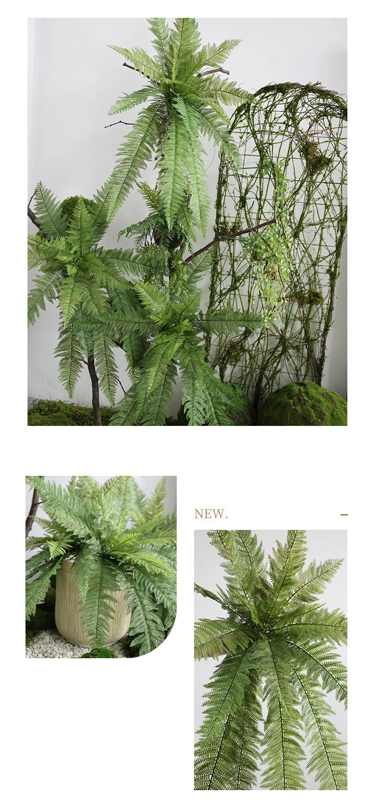 On-Merit Large Artificial Boston Fern Plants