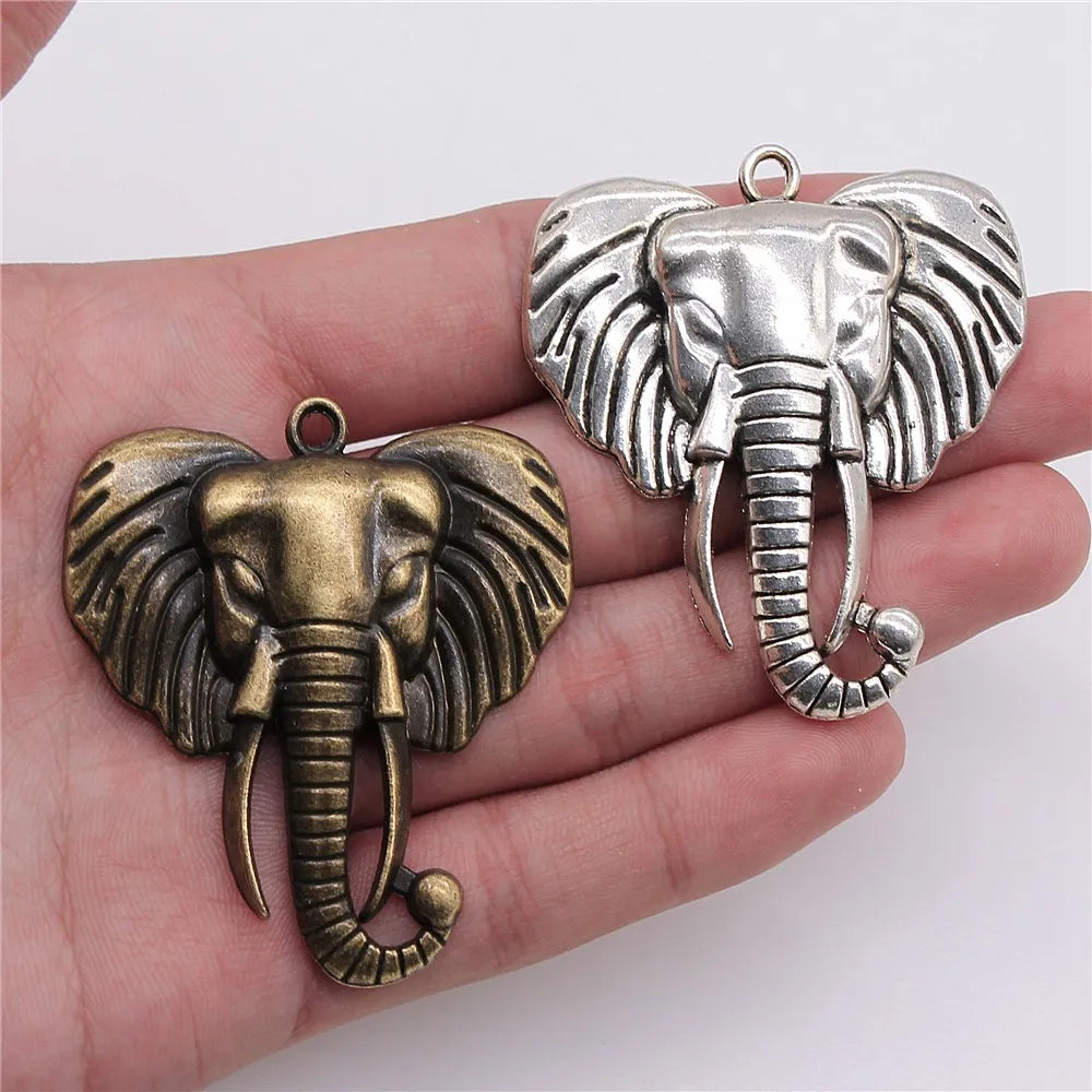 2pcs 54x47mm WysiWYG Elephant Pendants - ATSProducts