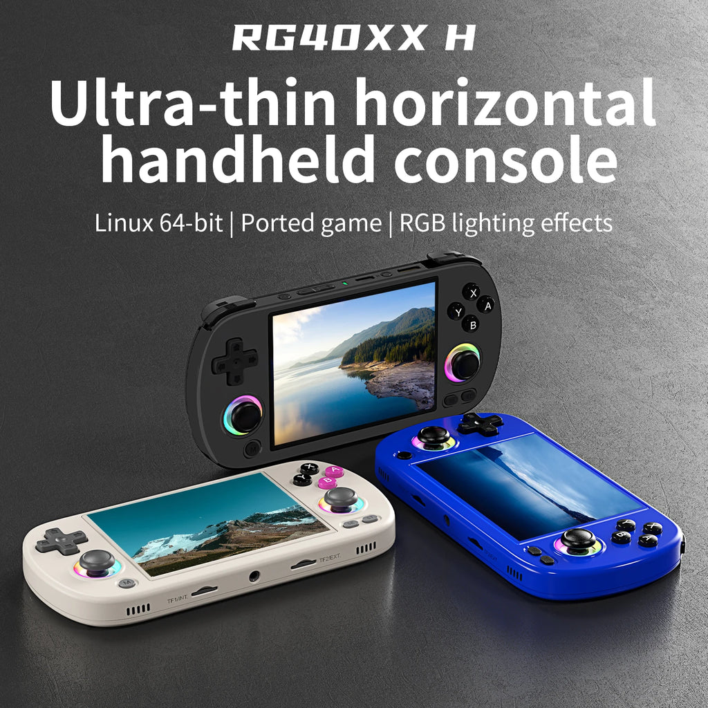 ANBERNIC Handheld Games Console 4.0" IPS Screen Linux 64-bit Multicolor LED Gaming Console Over 5000 Games - ATSProducts