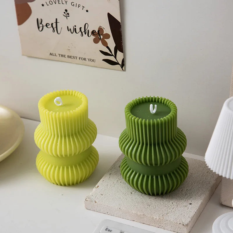 Ribbed Scented Candles - ATSProducts