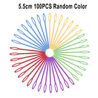 Vibratite 100PCS Mixed Color 5.5-15cm Plastic Knitting Needles - ATSProducts