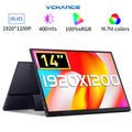 VCHANCE 14 Inch FHD Portable Monitor 1920x1200p 100%sRGB Utral Slim HDMI-Compatible - ATSProducts