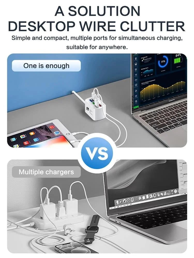 6 USB Charger Power Strip Universal Fast Charging - ATSProducts