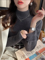 Turtleneck Sweater With Velvet Lining - ATSProducts