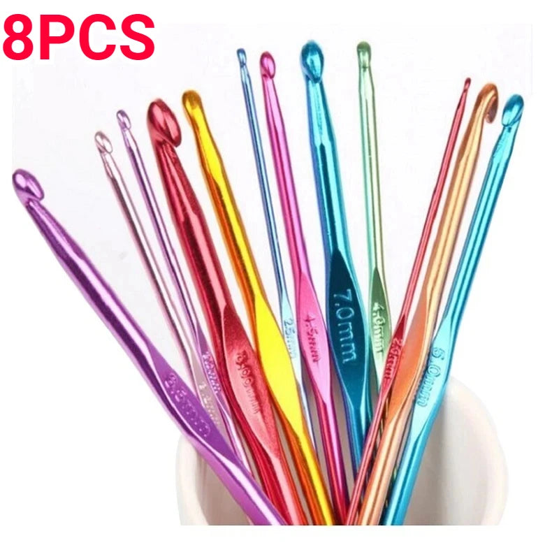 8pcs Metal Crochet Hooks - ATSProducts
