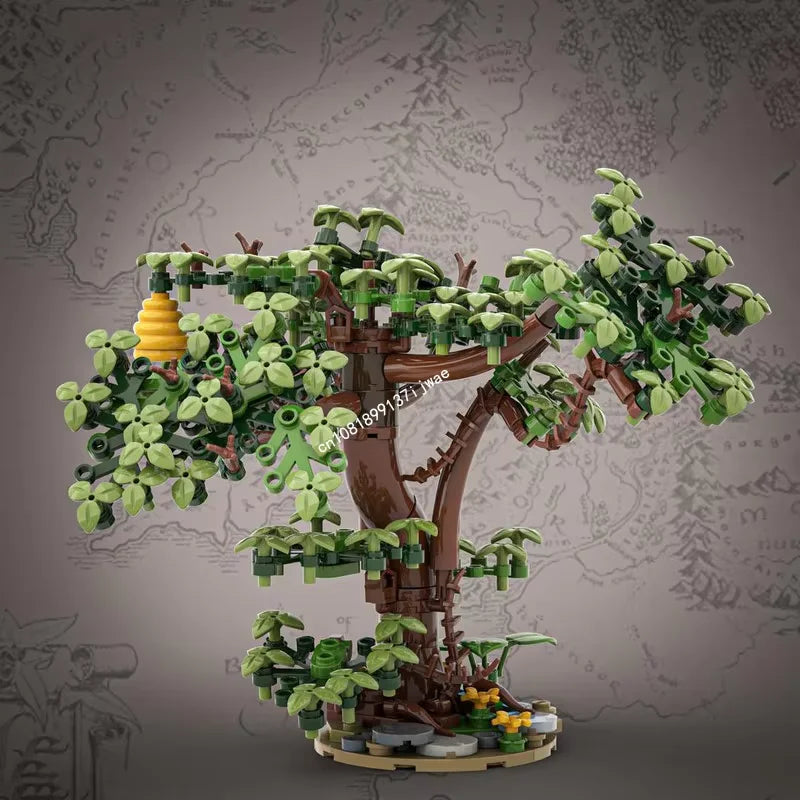 241PCS Scenes European Medieval Street Oak Tree Model Diy Puzzles - ATSProducts