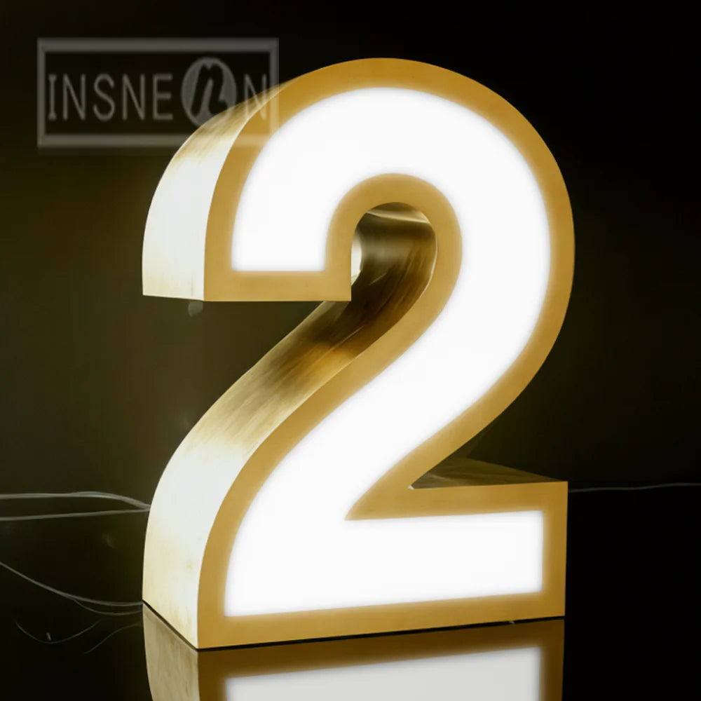 Custom Stainless Steel LED Sign - ATSProducts