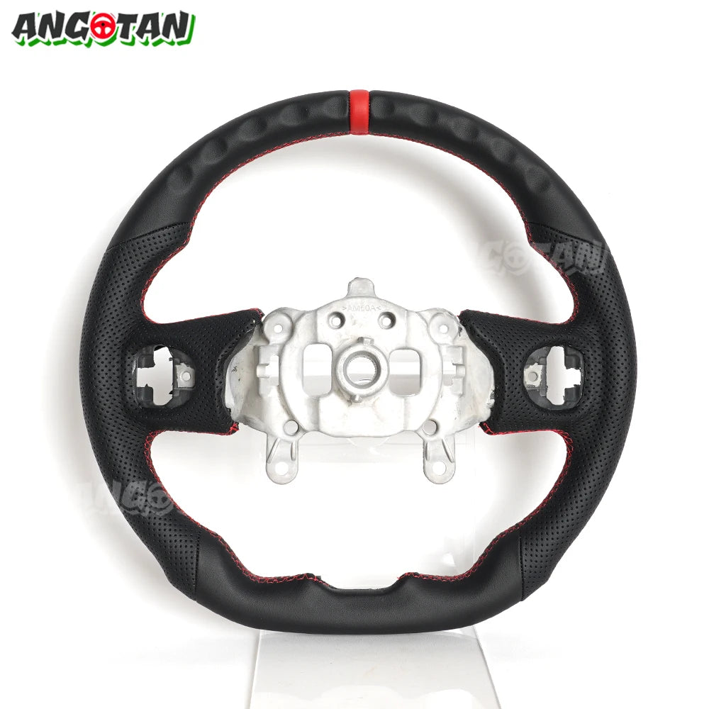 Angotan Full Leather Car Steering Wheel Perforated For Jeep Wrangler JL 2018-2023 Models - ATSProducts