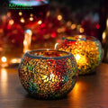 Rainbow Empty Candle Jars DIY Homemade Candle Container Glass Mosaic Jars for Candles Holder Vessel Storage - ATSProducts
