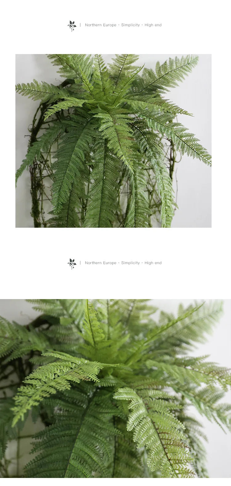 On-Merit Large Artificial Boston Fern Plants