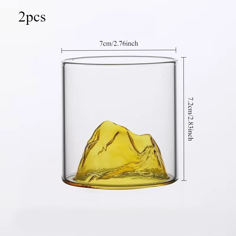 Mountain Design Glass Cup - ATSProducts