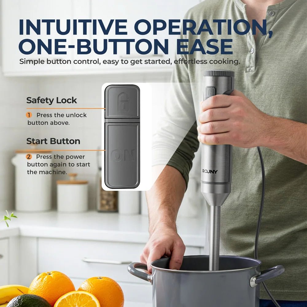 Rouny Hand Immersion Blender Powerful - ATSProducts
