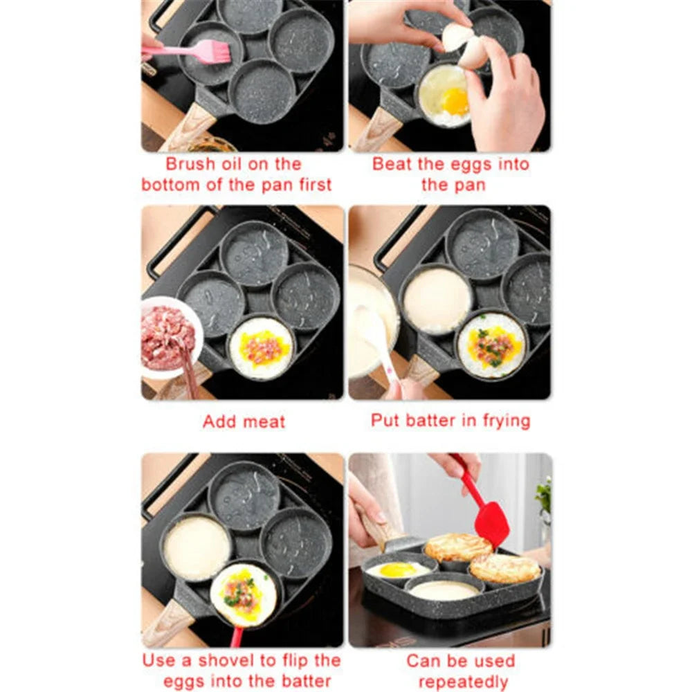 4 Hole Frying Pan Non-stick - ATSProducts
