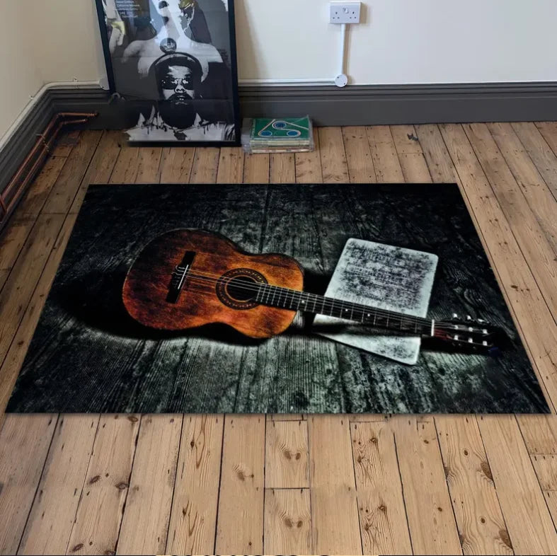 Guitar Themed Rug - ATSProducts