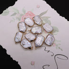 Large Square Natural Freshwater Pearl Pendants - ATSProducts