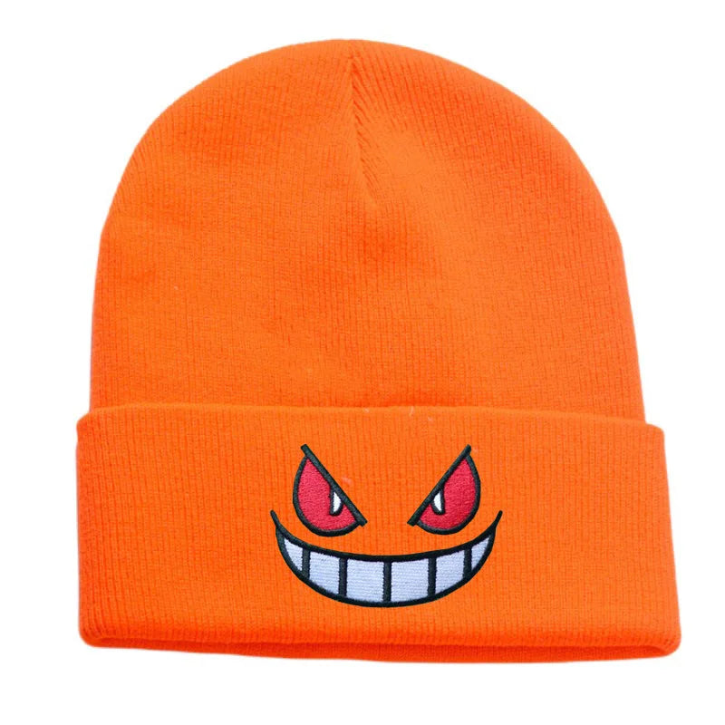 19 Colors Cartoon Evil Eyes Embroidered Beanies - ATSProducts