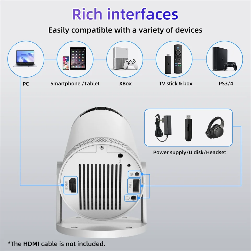 Home Theater Portable Projector - ATSProducts