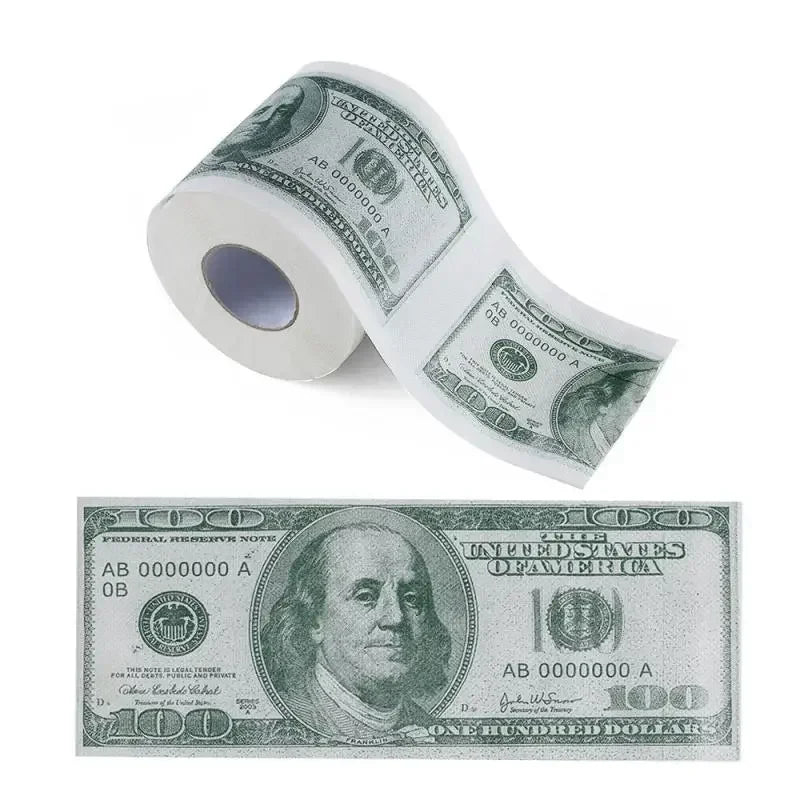 One Hundred Dollar Bill Toilet Roll - ATSProducts
