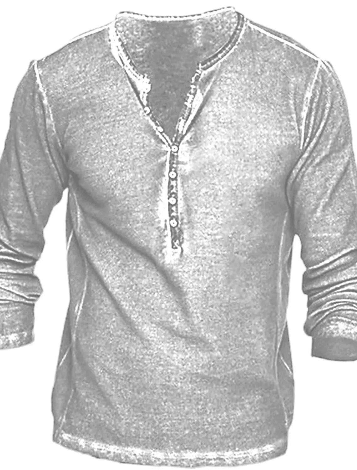 3D Design Button-Up V-Neck Shirt - ATSProducts