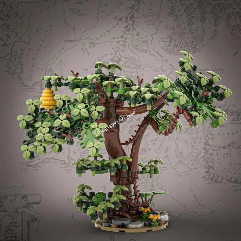 241PCS Scenes European Medieval Street Oak Tree Model Diy Puzzles - ATSProducts