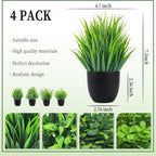 4 Small Artificial Plants - ATSProducts