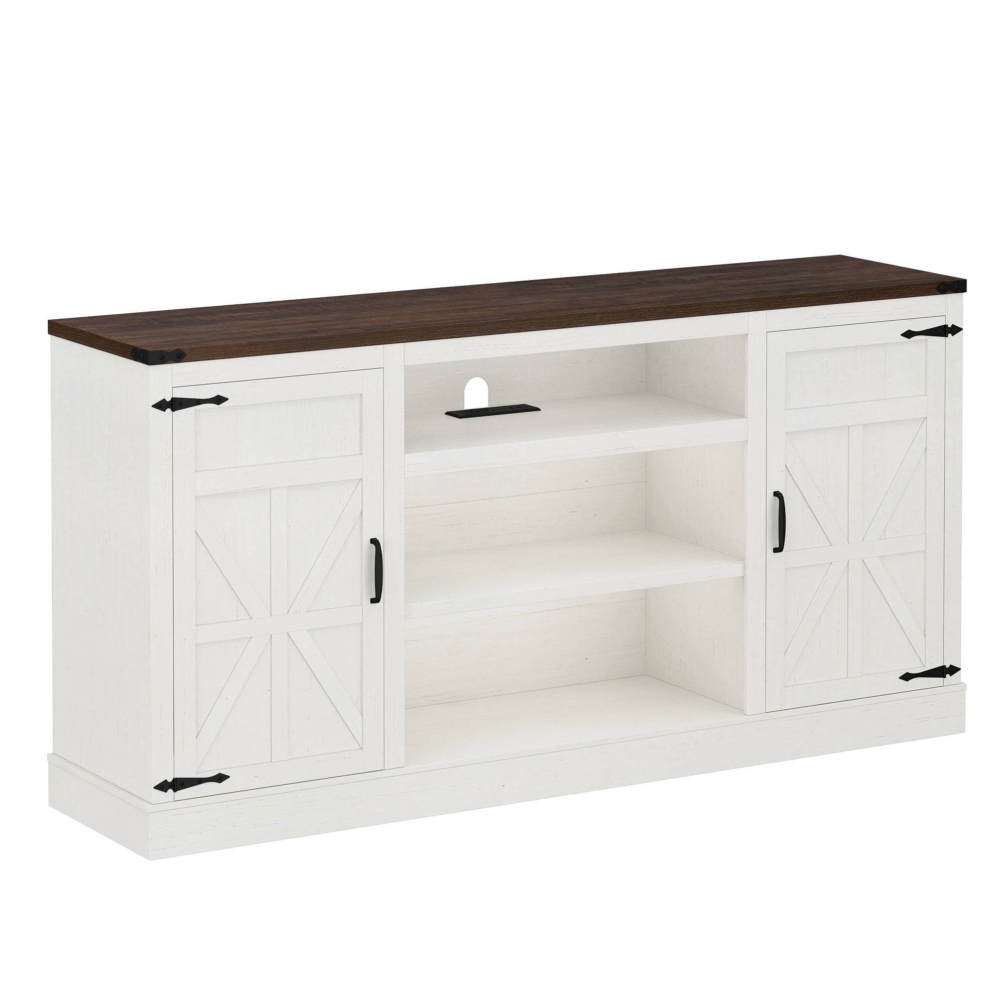 66" Farmhouse TV Stand for 65/75 Inch - ATSProducts