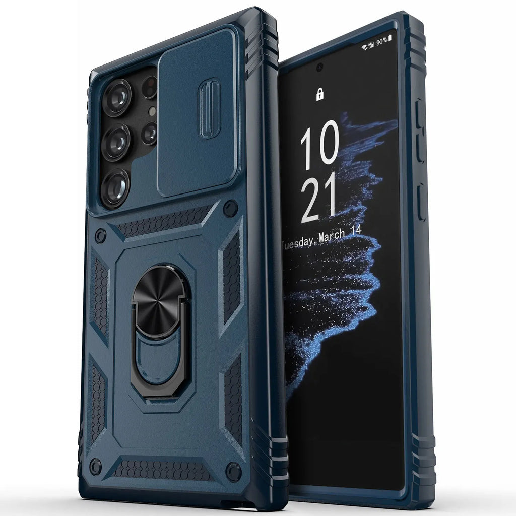 Phone Case Hybrid Ring Kickstand Hard Shockproof Cover - ATSProducts