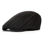 Vintage British Herringbone Tweed Beret - ATSProducts