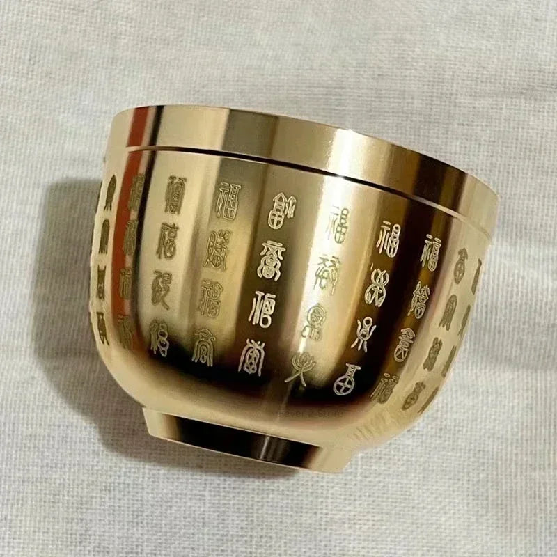 Moonbiffy Brass Hundred Blessings Bowl - ATSProducts