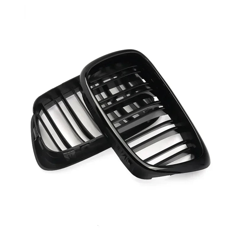 MagicKit Gloss Black Front Kidney Grilles For BMW E39 525 528 530 535 M5 1999-2003 - ATSProducts