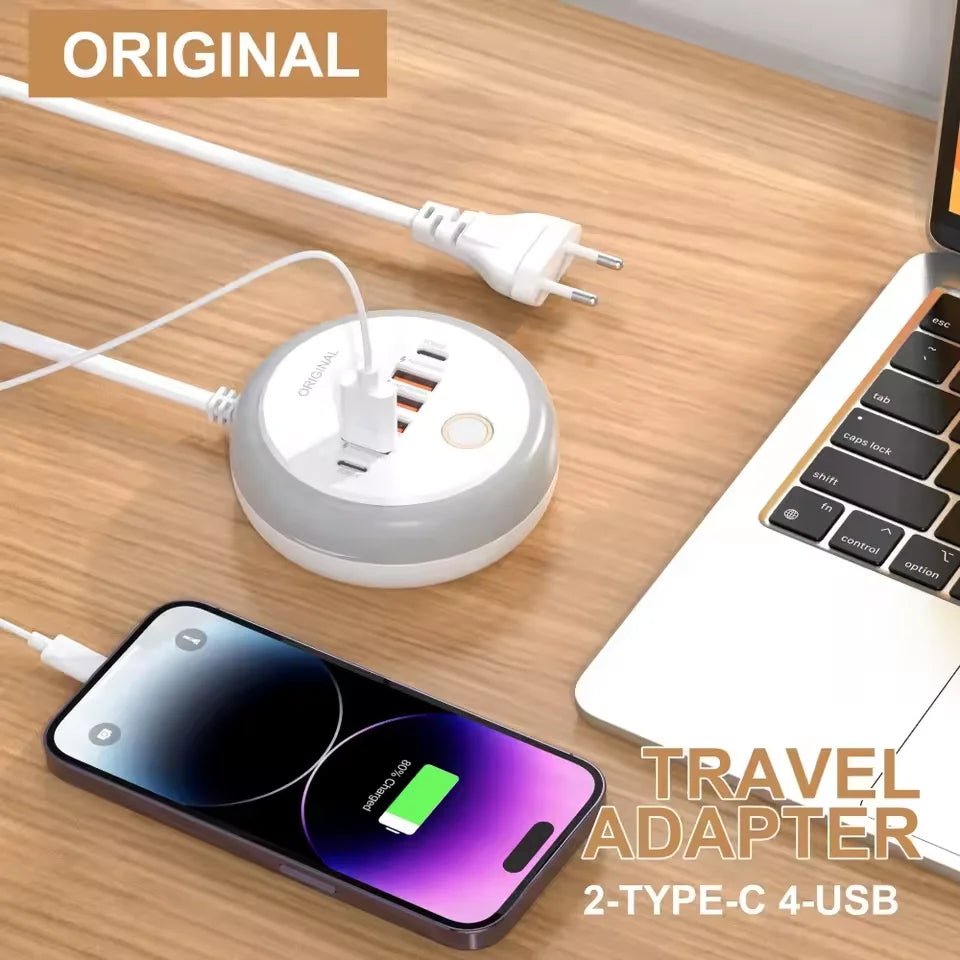 USB C Plug - in Charger Total 50W Multi - Port - ATSProducts