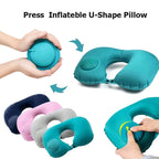 Bigsweety Inflatable Portable Neck Pillow U-shaped