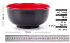 Black Red Melamine Bowls - ATSProducts