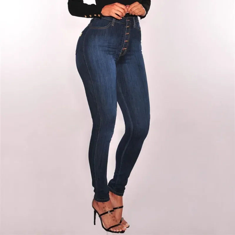 High Waist Stretch Jeans - ATSProducts