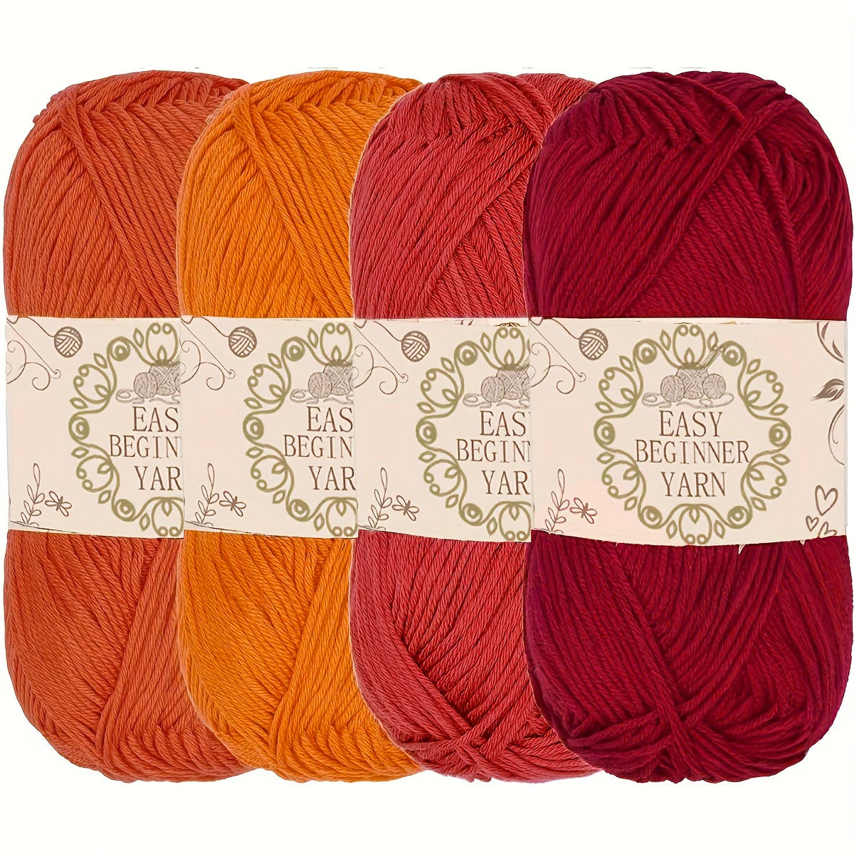 4 Packs Of 50G 4-strand Acrylic Yarn - ATSProducts