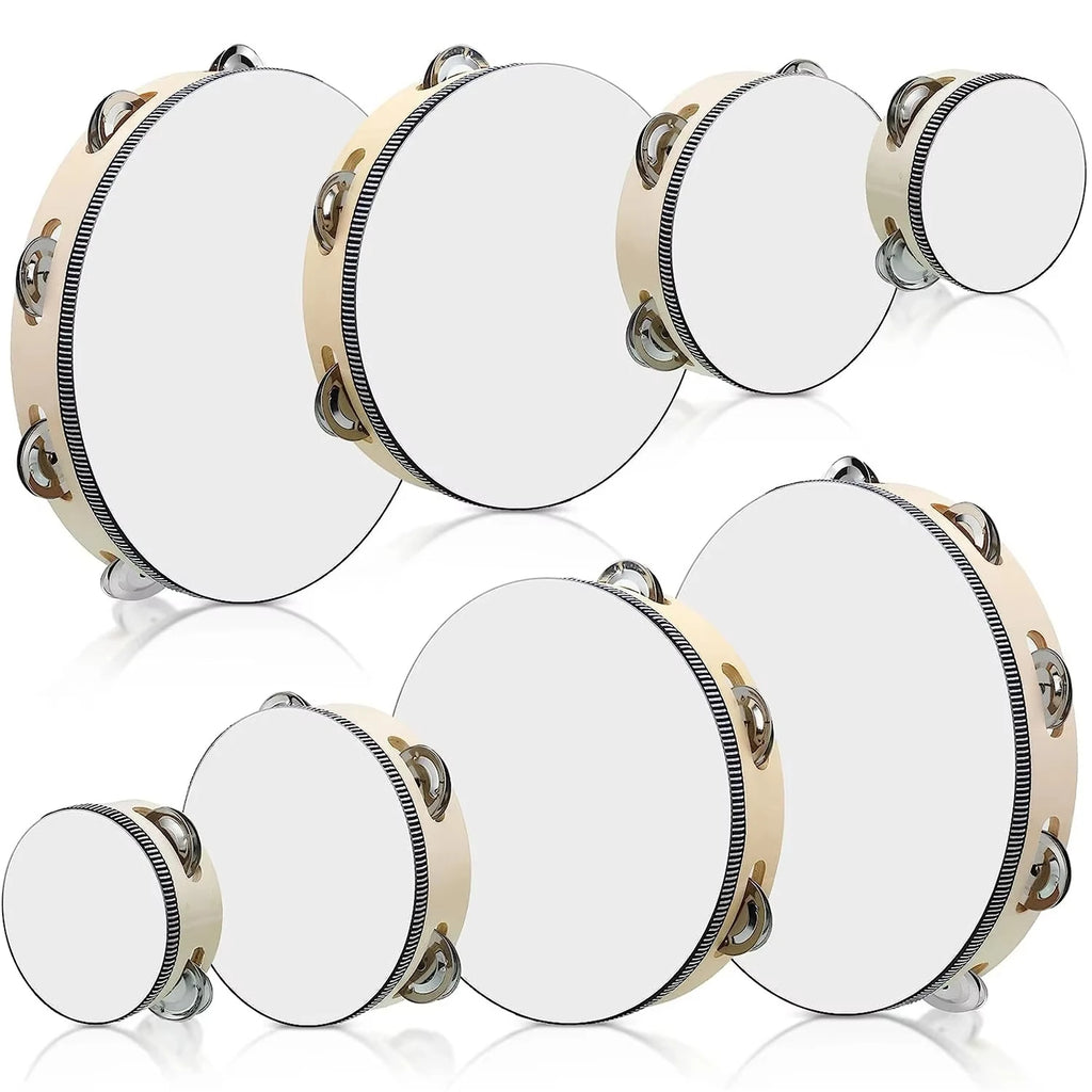 Tambourines 4/6/7/8/10 inch Wooden - ATSProducts
