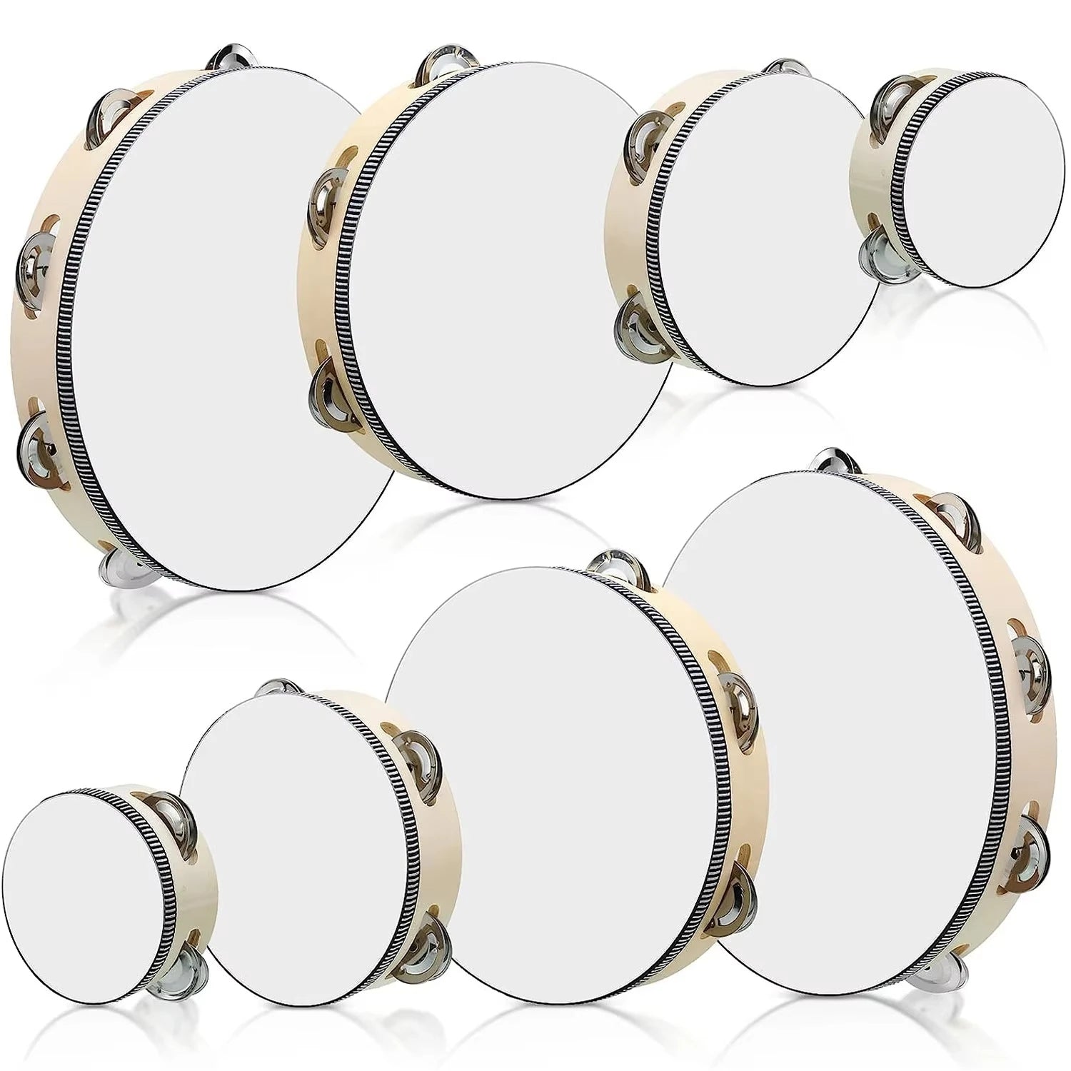 Tambourines 4/6/7/8/10 inch Wooden - ATSProducts