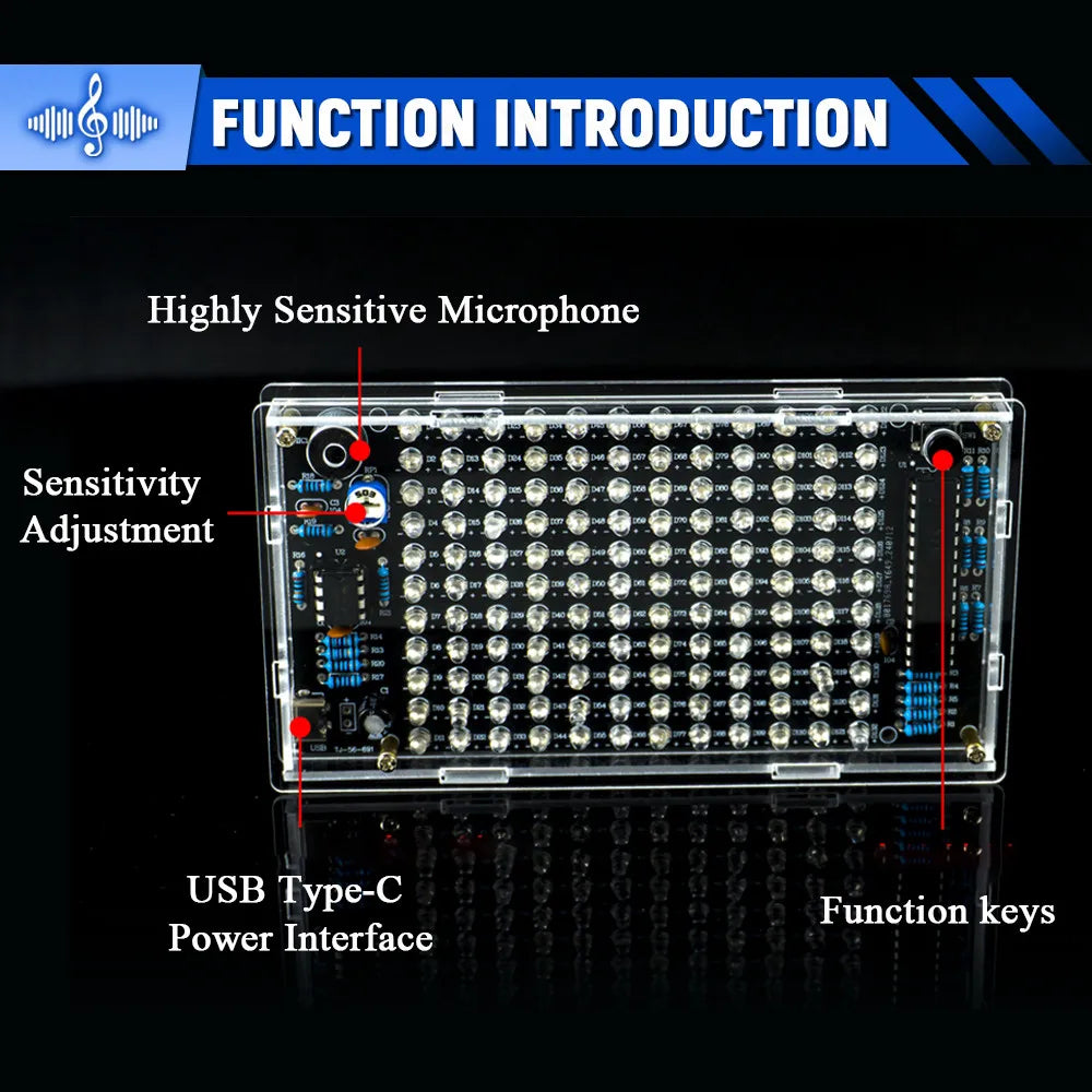 UICPAL DIY Sound Control LED Electronic Kits - ATSProducts